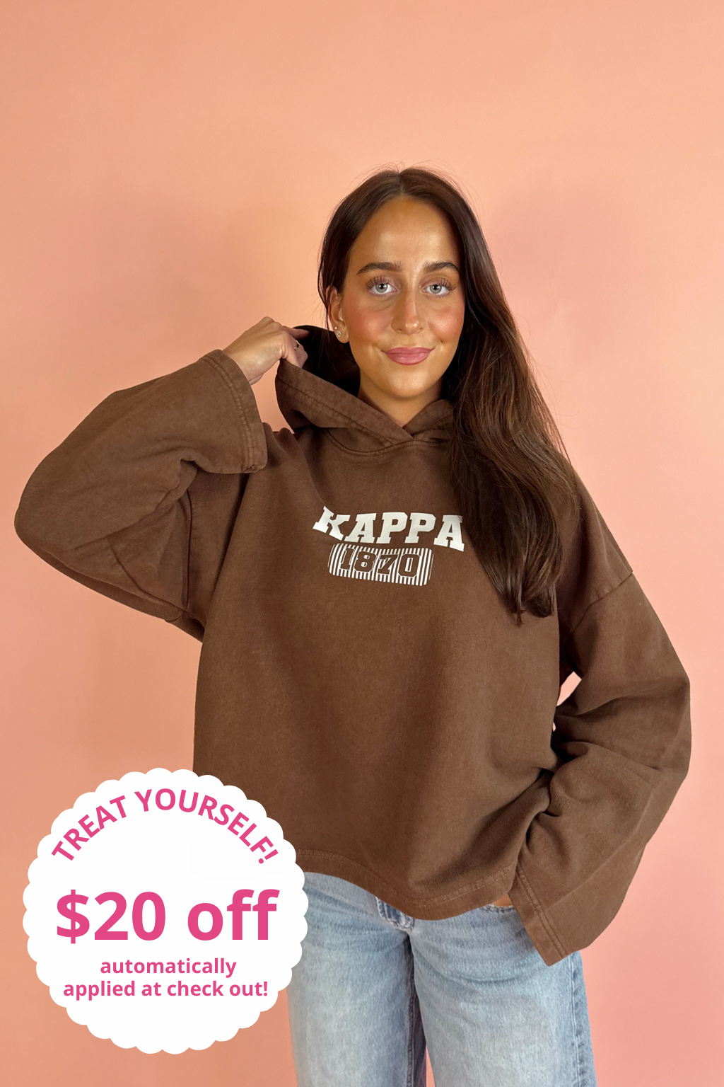 Mocha Collegiate Hoodie