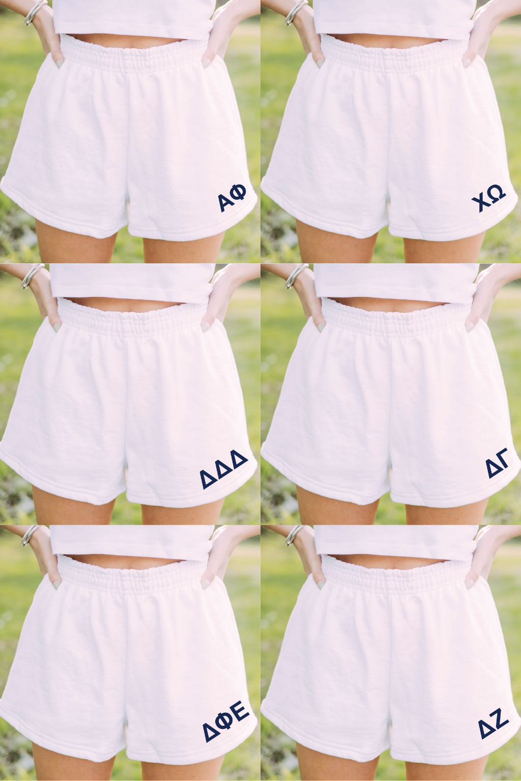Pre-Order: Embroidered White Shorts— Limited Release