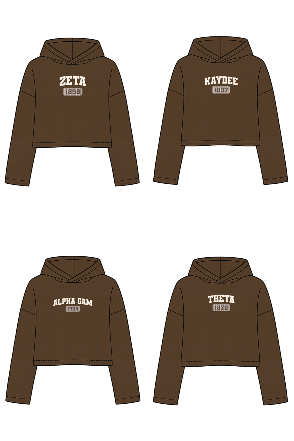 Mocha Collegiate Hoodie