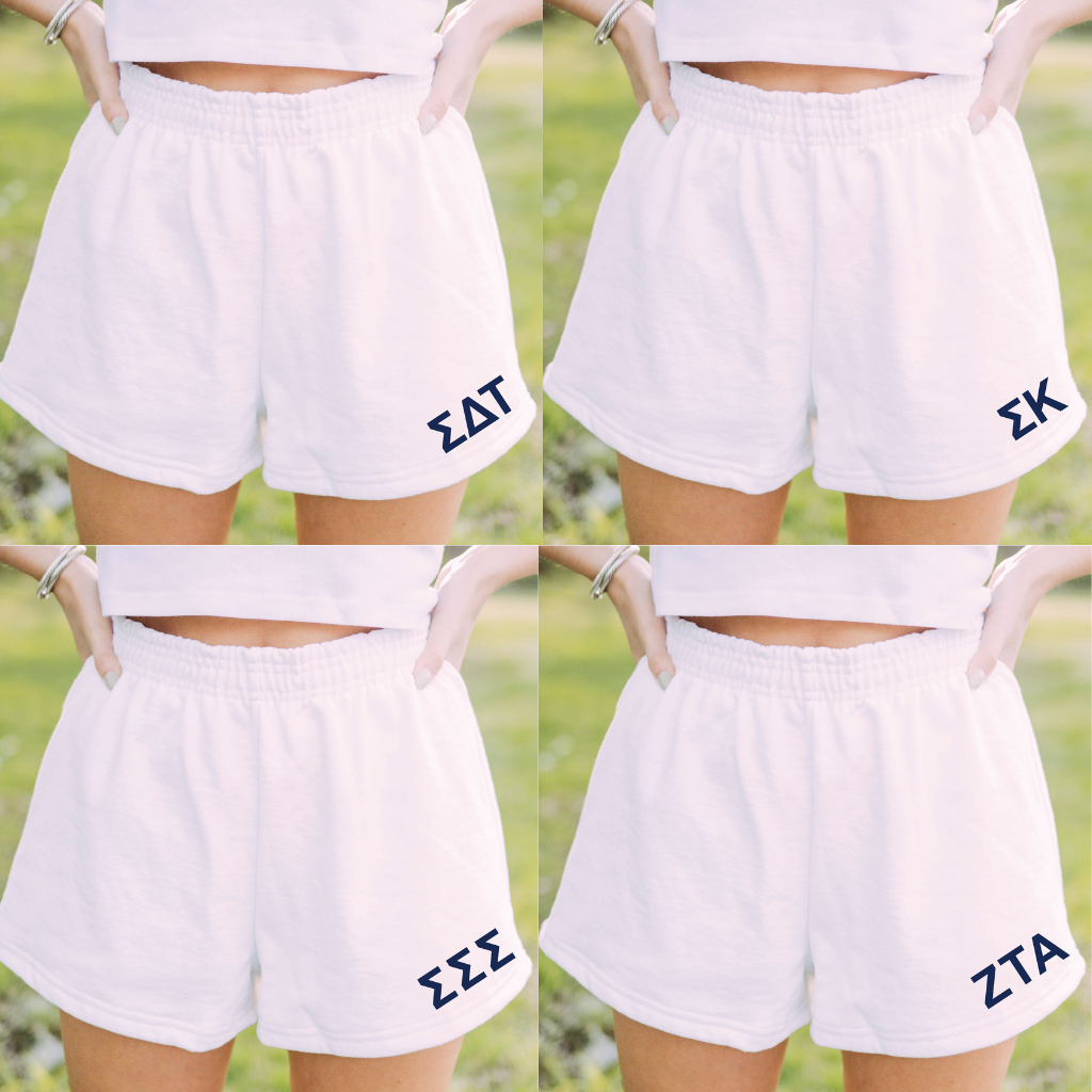 Pre-Order: Embroidered White Shorts— Limited Release