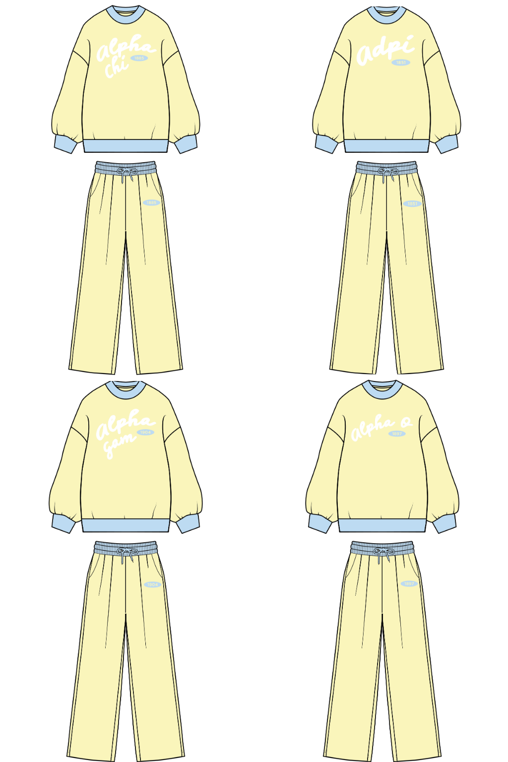 Pre-Order: Sorbet Colorblock Mock Neck Set— Limited Release