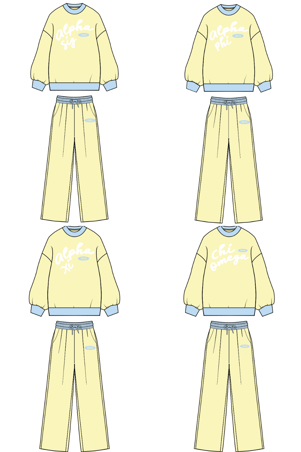 Pre-Order: Sorbet Colorblock Mock Neck Set— Limited Release