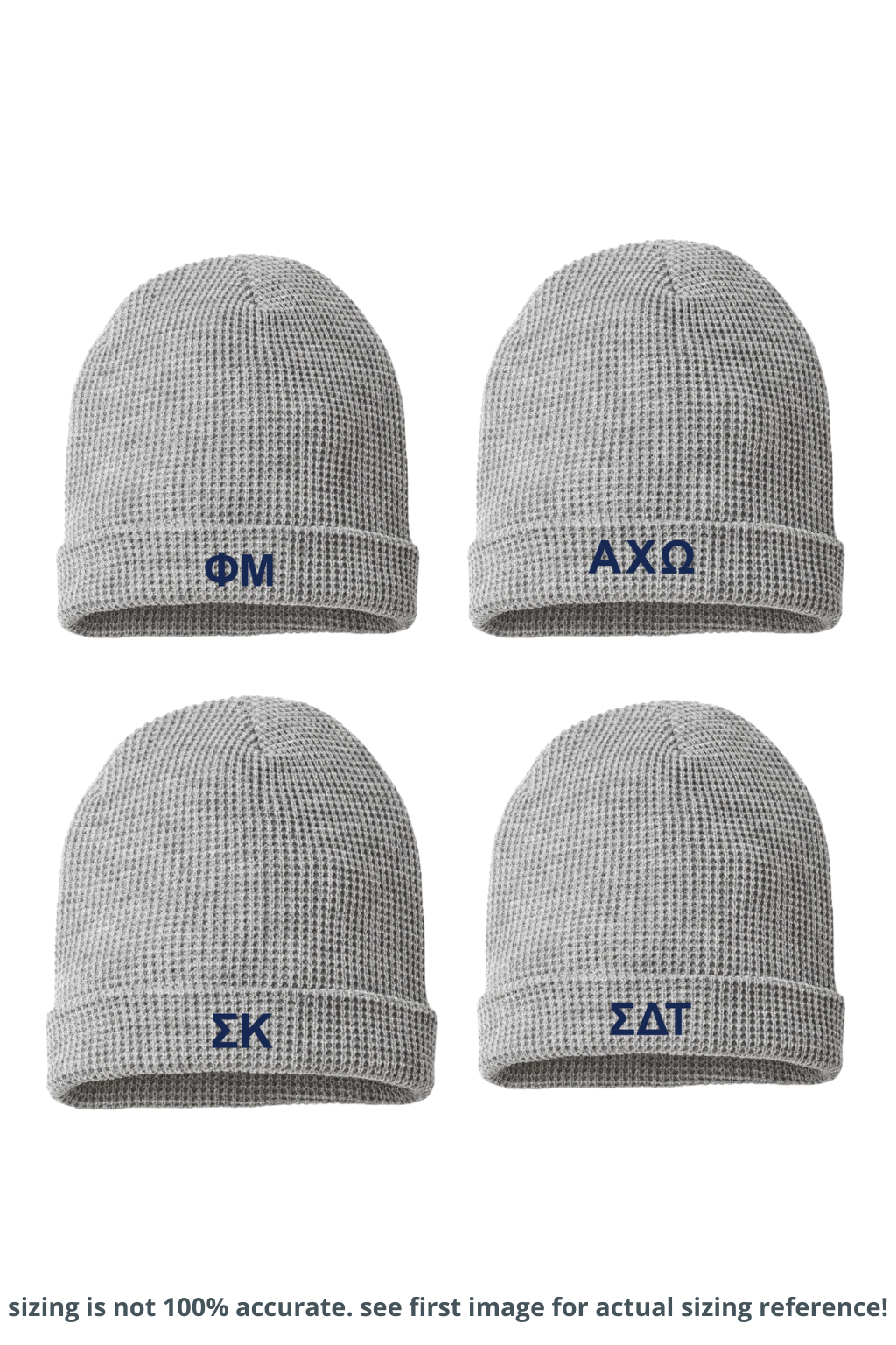 Pre-Order: Embroidered Waffle Knit Beanie— Limited Release