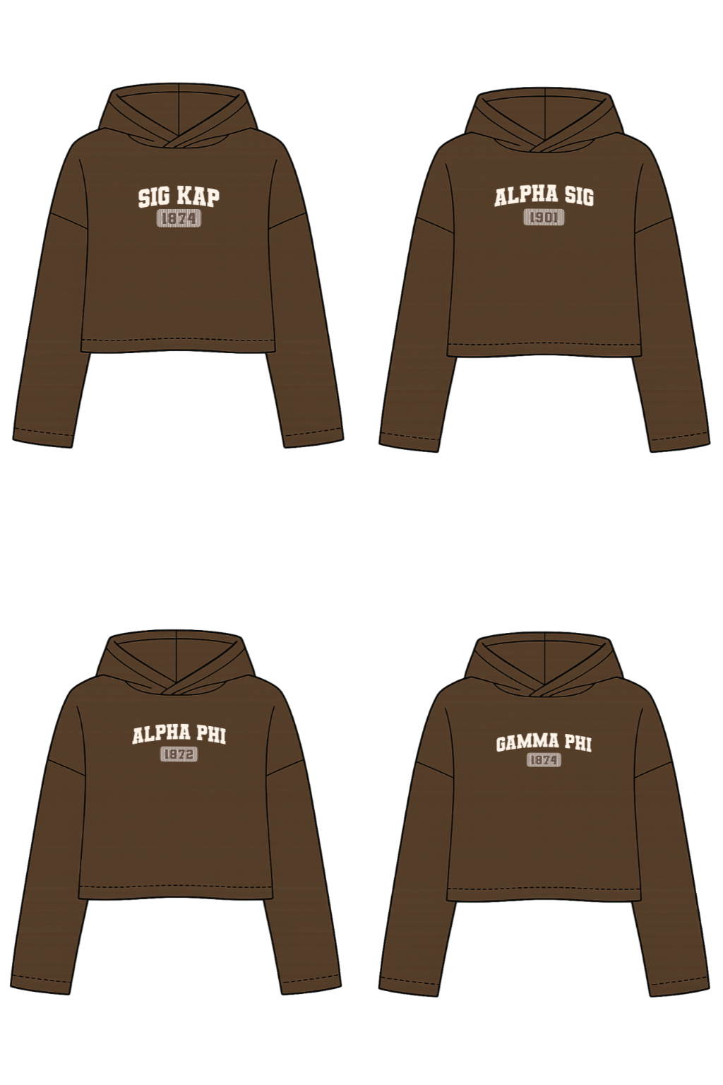 Mocha Collegiate Hoodie