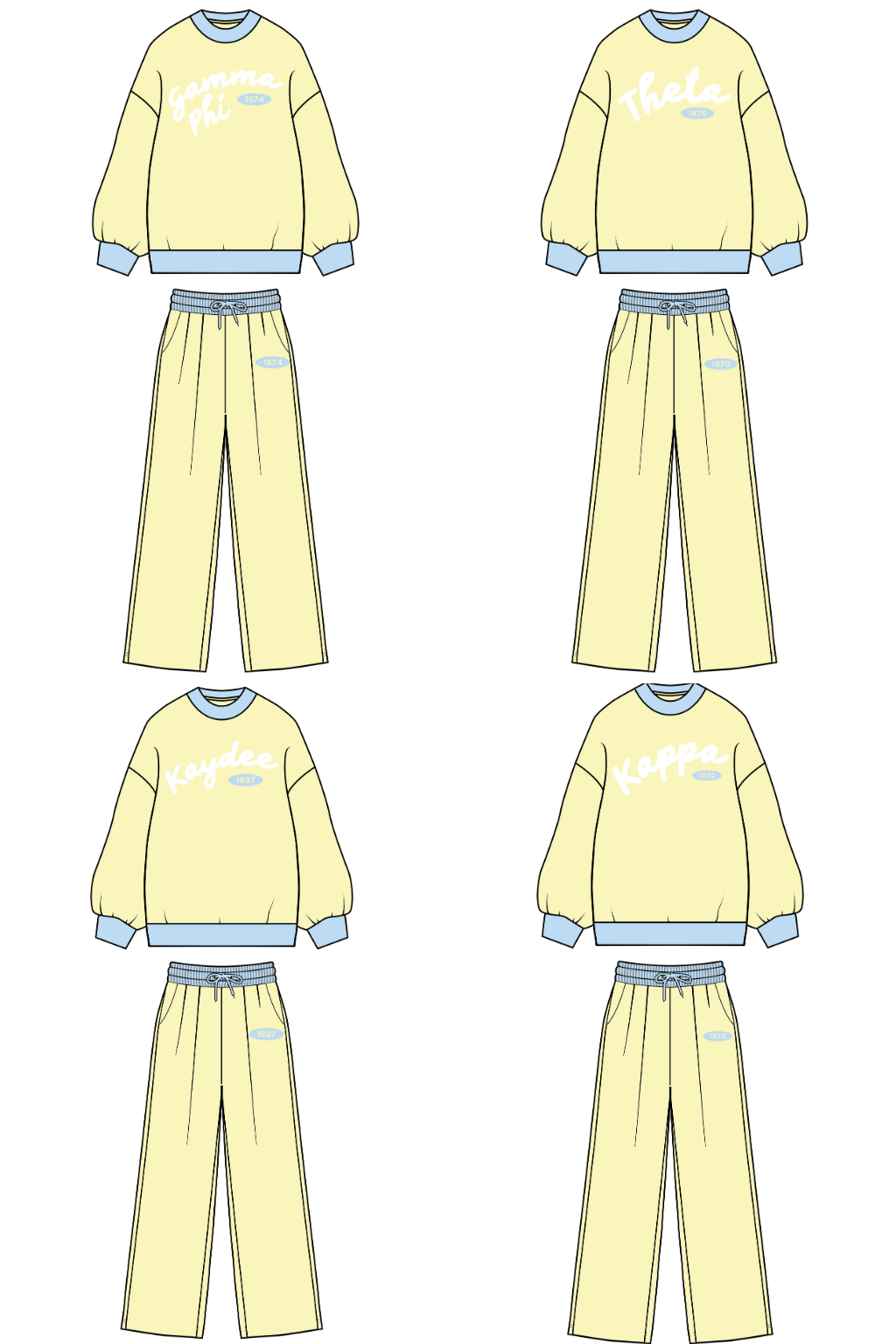 Pre-Order: Sorbet Colorblock Mock Neck Set— Limited Release