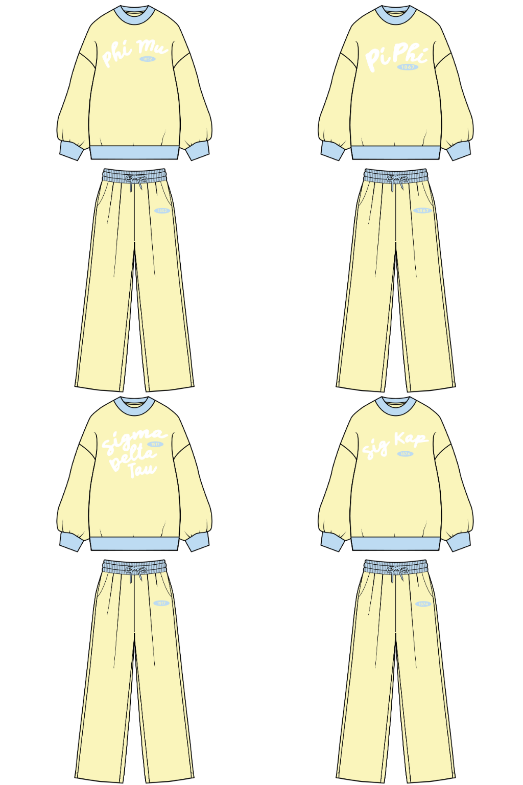 Pre-Order: Sorbet Colorblock Mock Neck Set— Limited Release