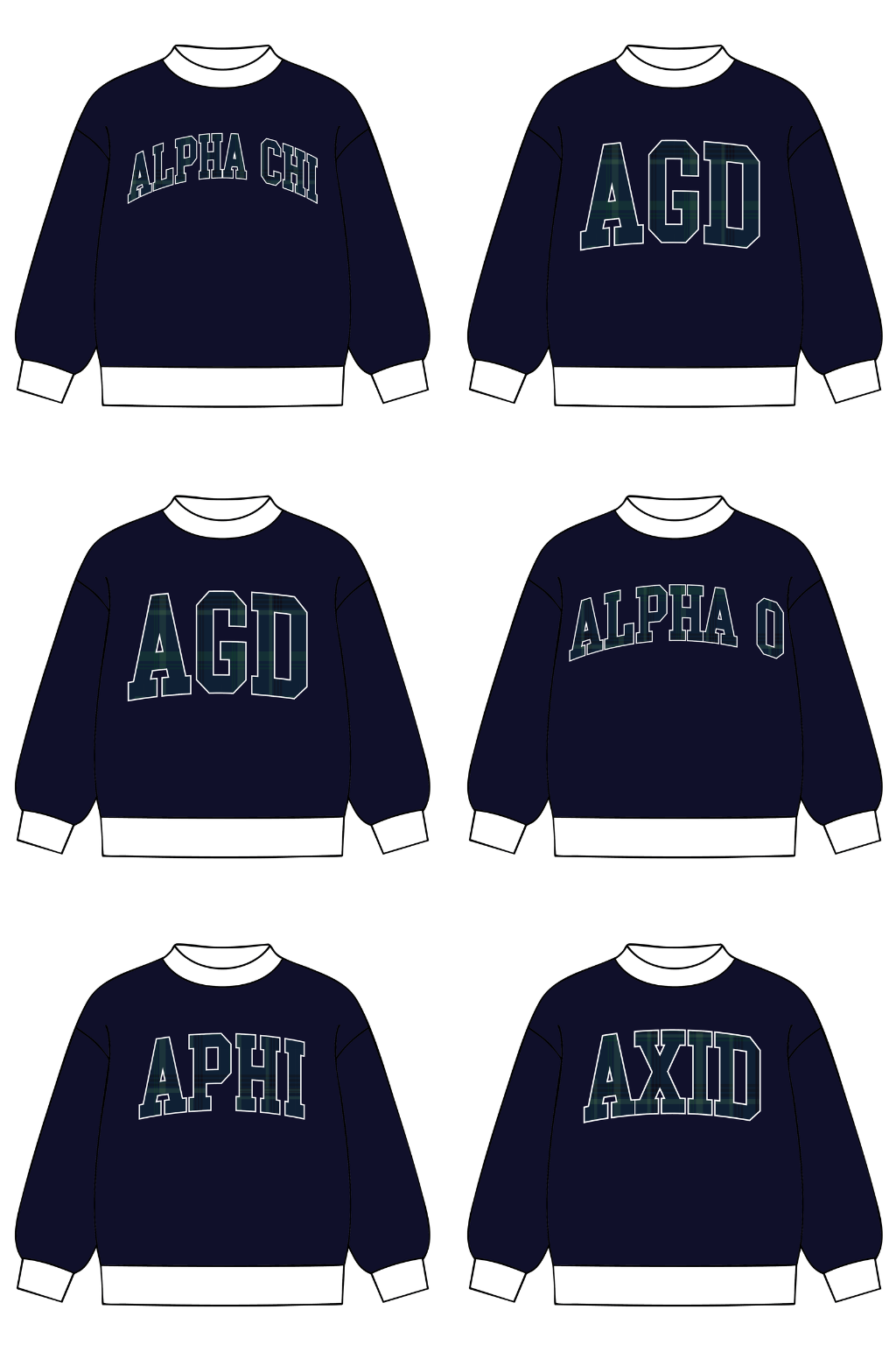 Pre-Order: Plaid Colorblock Mock Neck— Limited Release