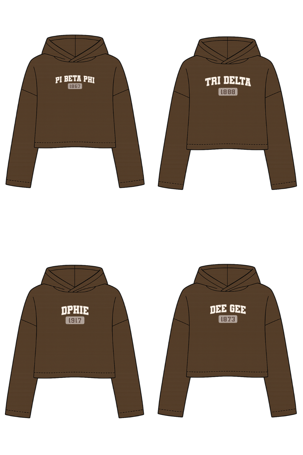 Mocha Collegiate Hoodie
