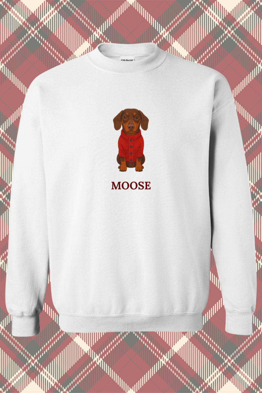 Custom Sweater Pup Portrait Crewneck