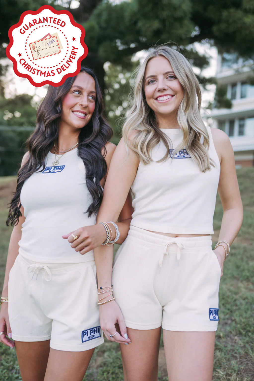 Embroidered Patch Tank & Shorts Set