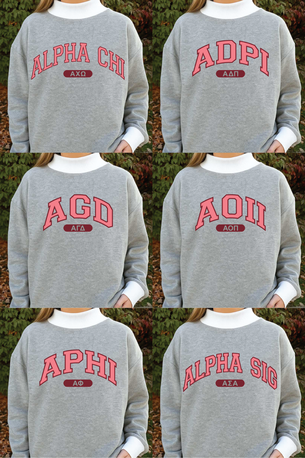 Gray Varsity Mock Neck Sweatshirt