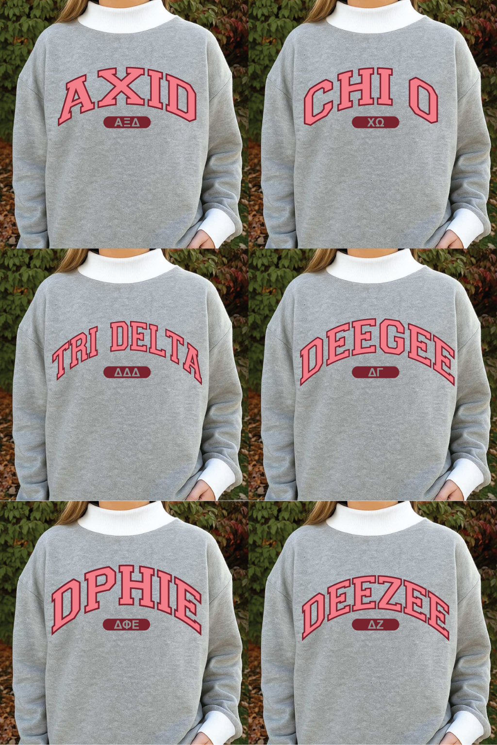 Gray Varsity Mock Neck Sweatshirt