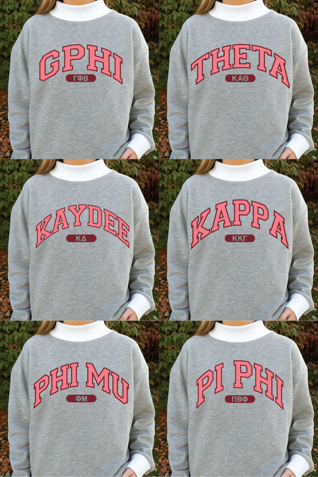 Gray Varsity Mock Neck Sweatshirt