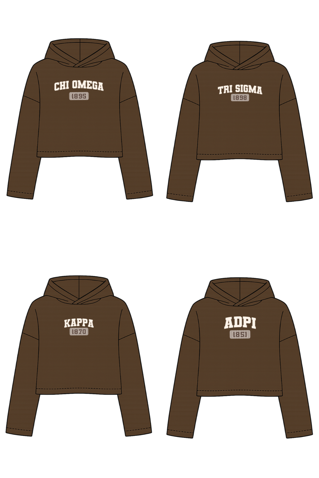 Mocha Collegiate Hoodie