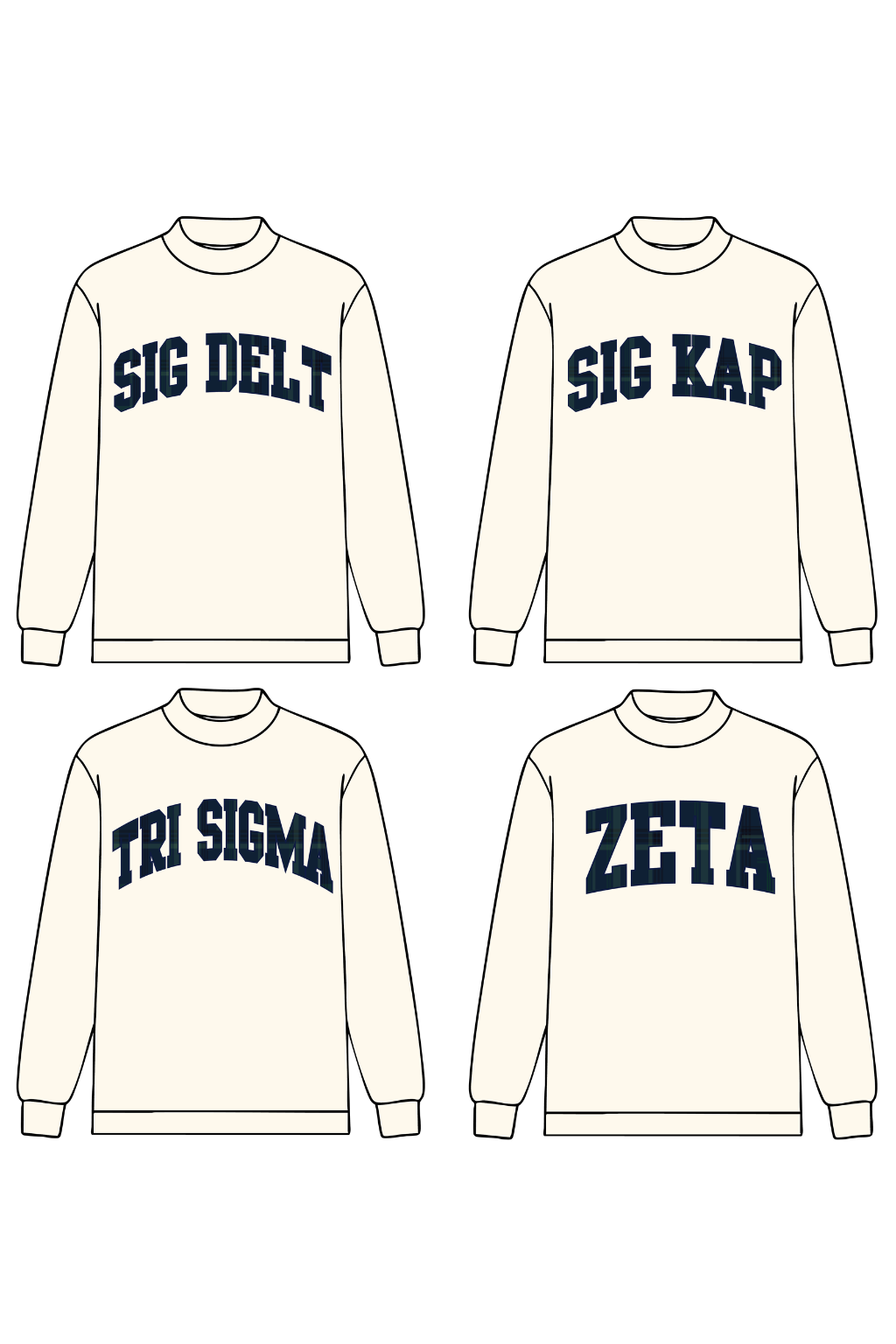 Pre-Order: Plaid Mockneck Long Sleeve— Limited Release