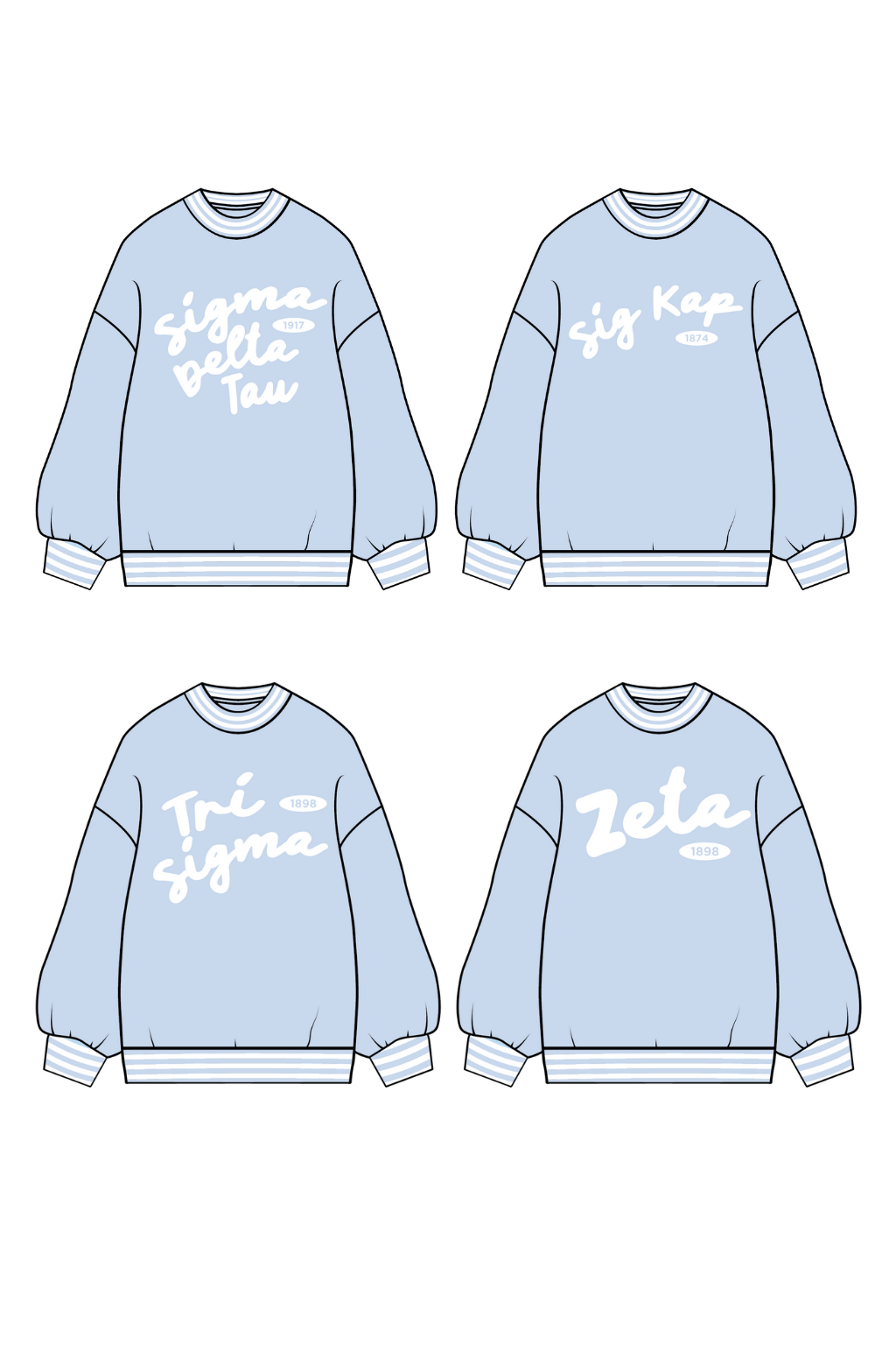 Pre-Order: Striped Cuff Aspen Mock Neck— Limited Release