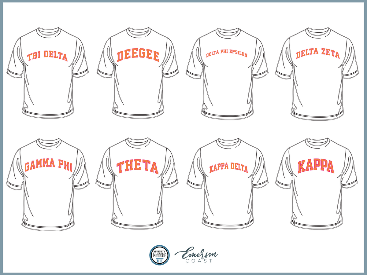 Collegiate Design Sorority T-shirt