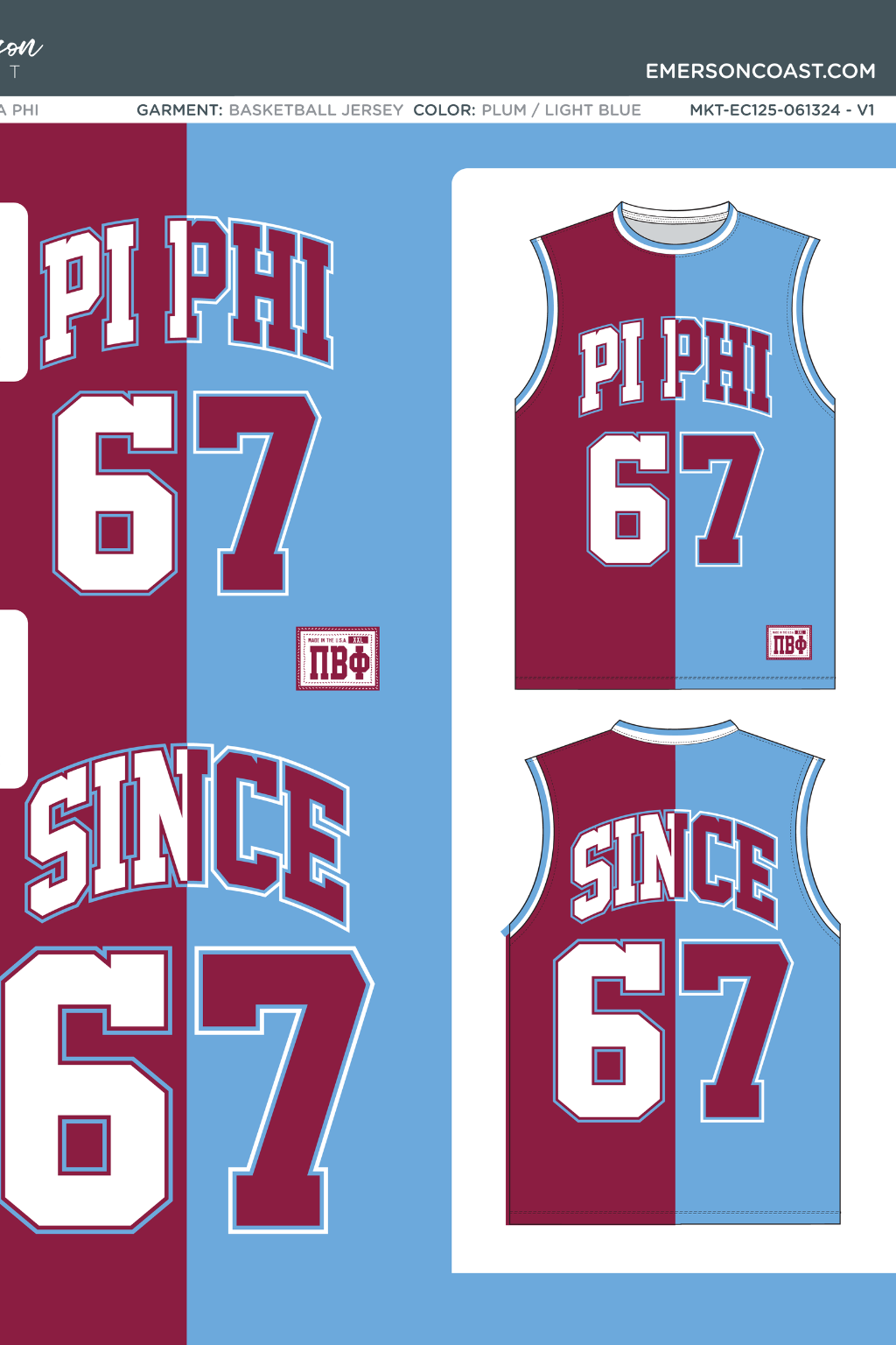 Pi Beta Phi Basketball Jersey