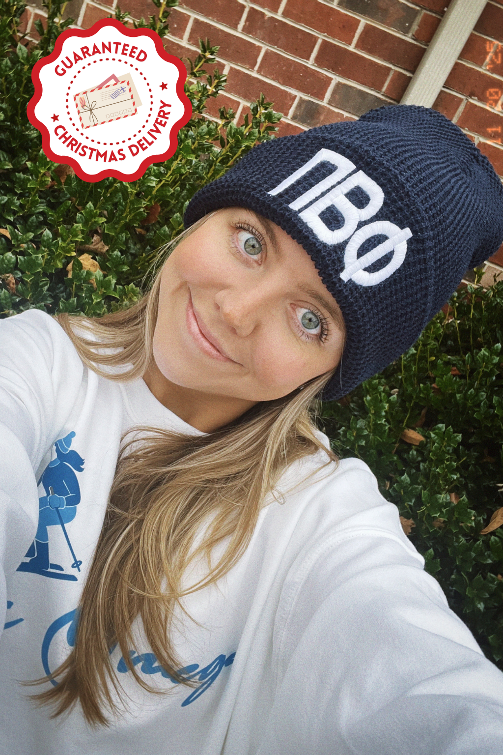 Pre-Order: Embroidered Waffle Knit Beanie— Limited Release