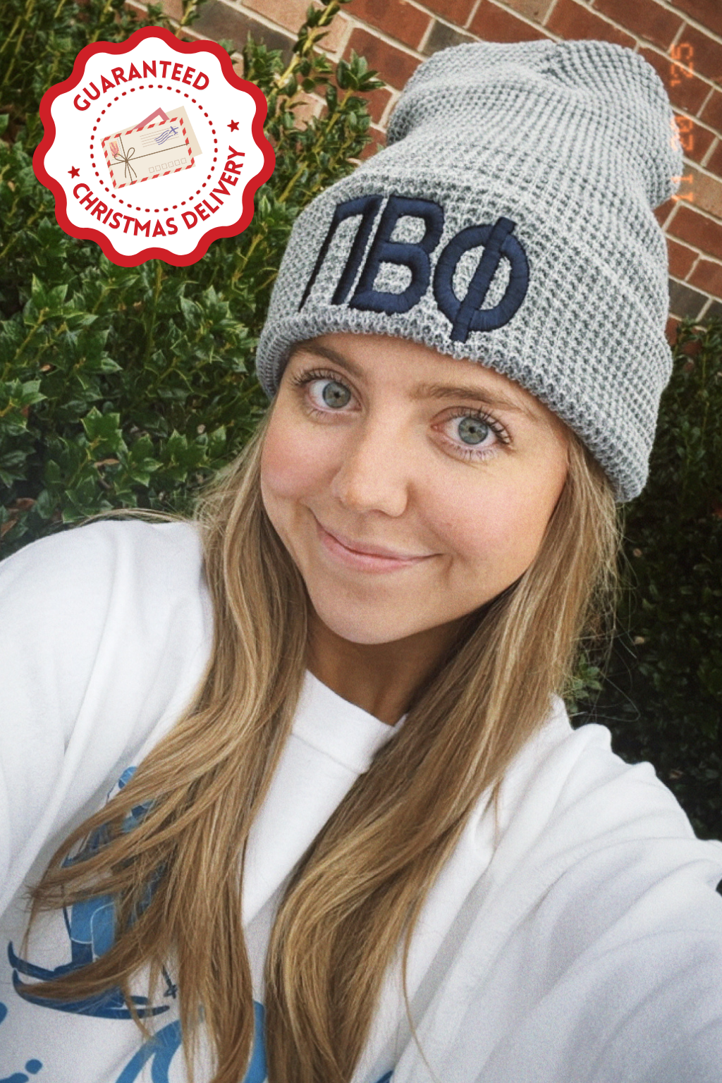 Pre-Order: Embroidered Waffle Knit Beanie— Limited Release