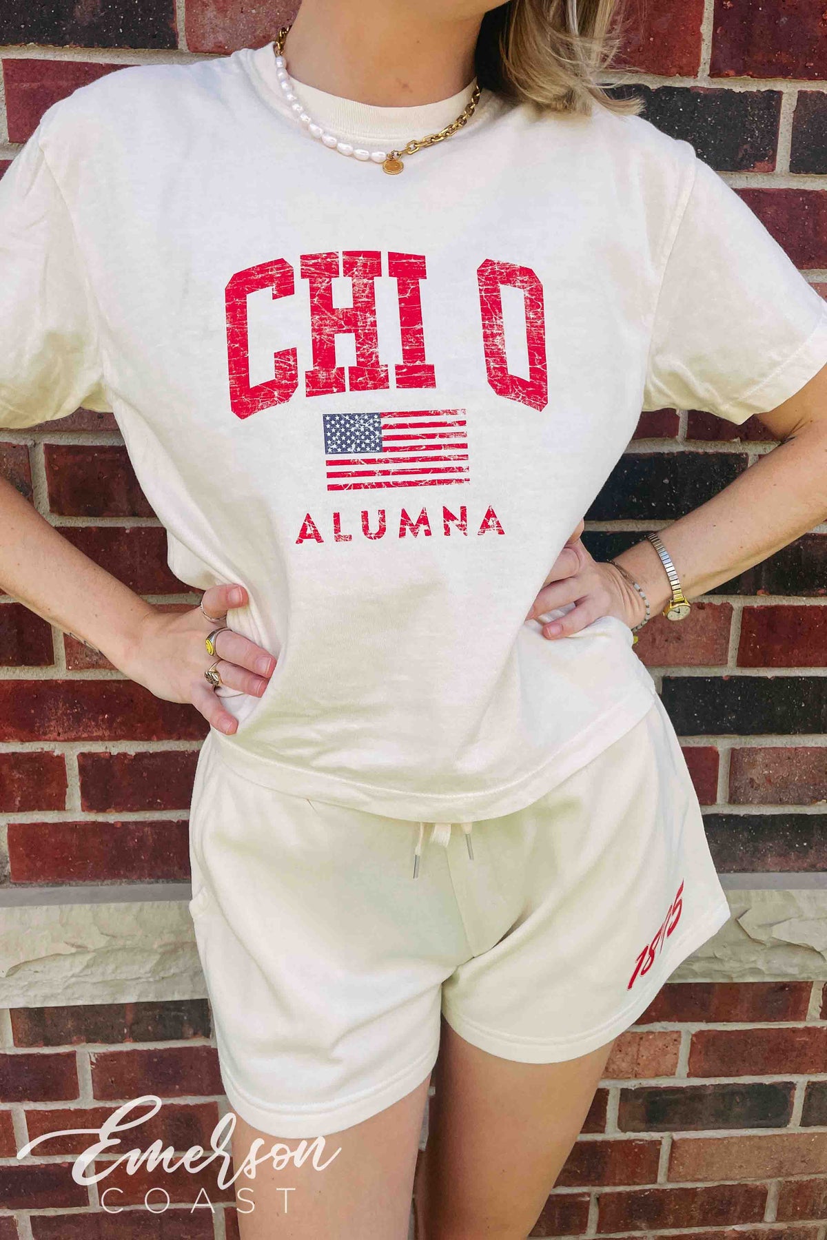 Chi Omega Alum Boxy Tee