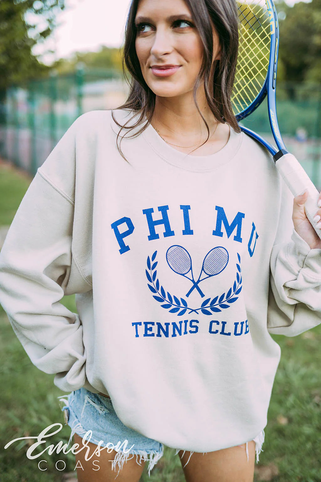 Phi Mu Tennis Club Crewneck
