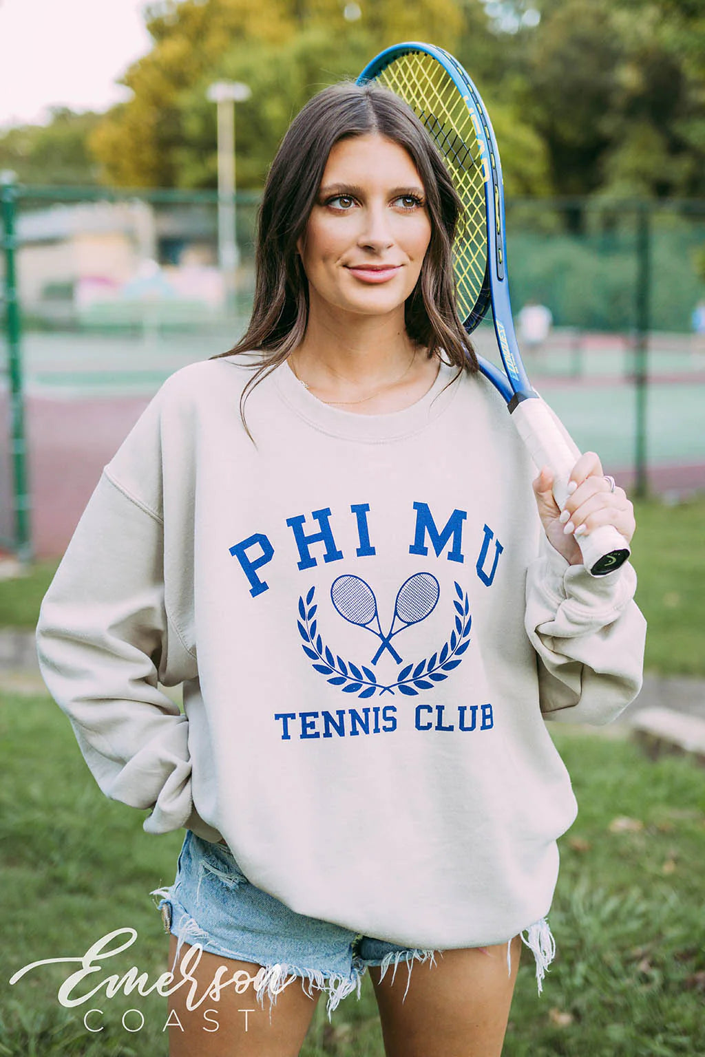 Phi Mu Tennis Club Crewneck