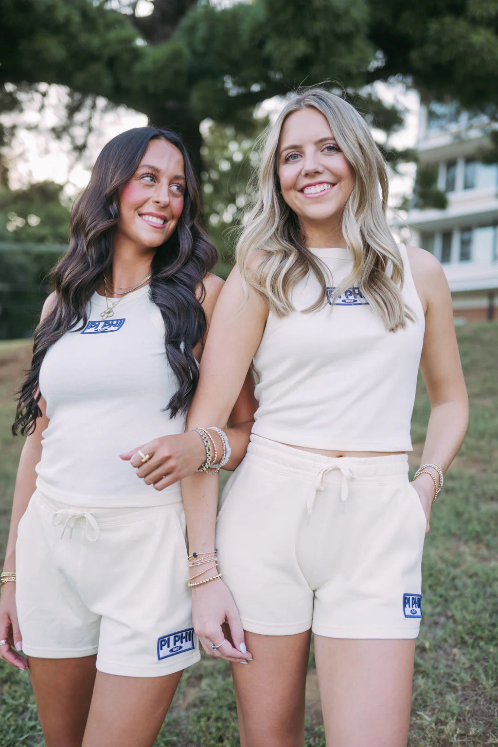 Embroidered Patch Tank & Shorts Set