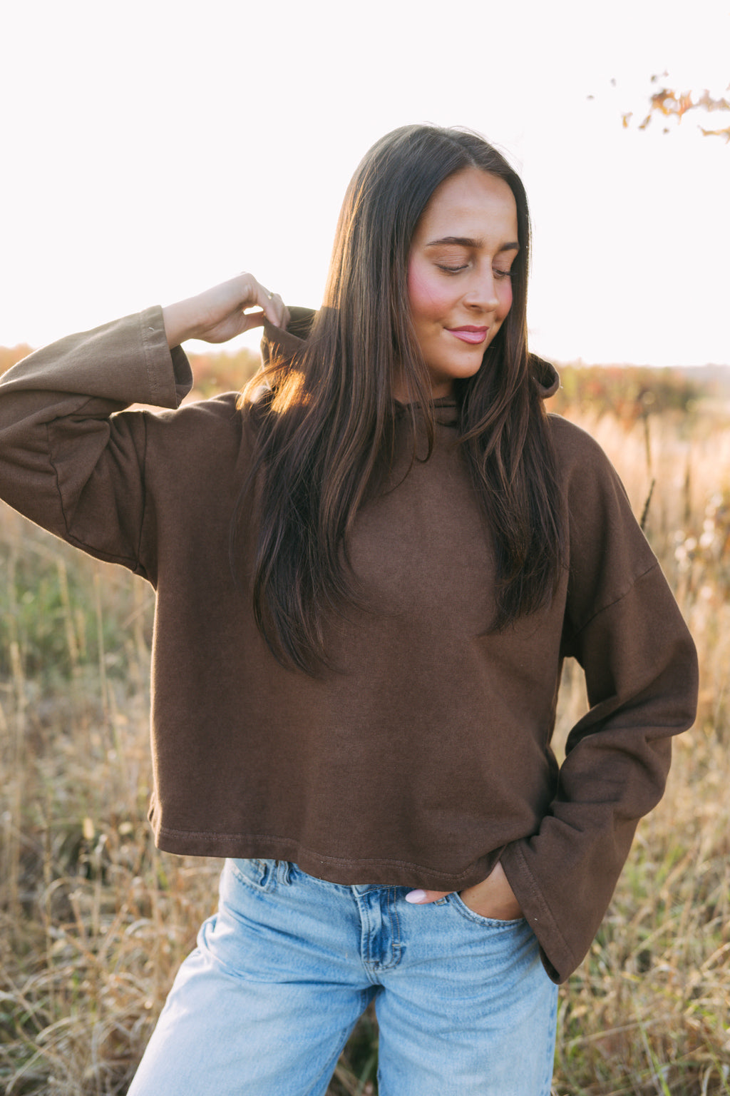 Mocha Collegiate Hoodie