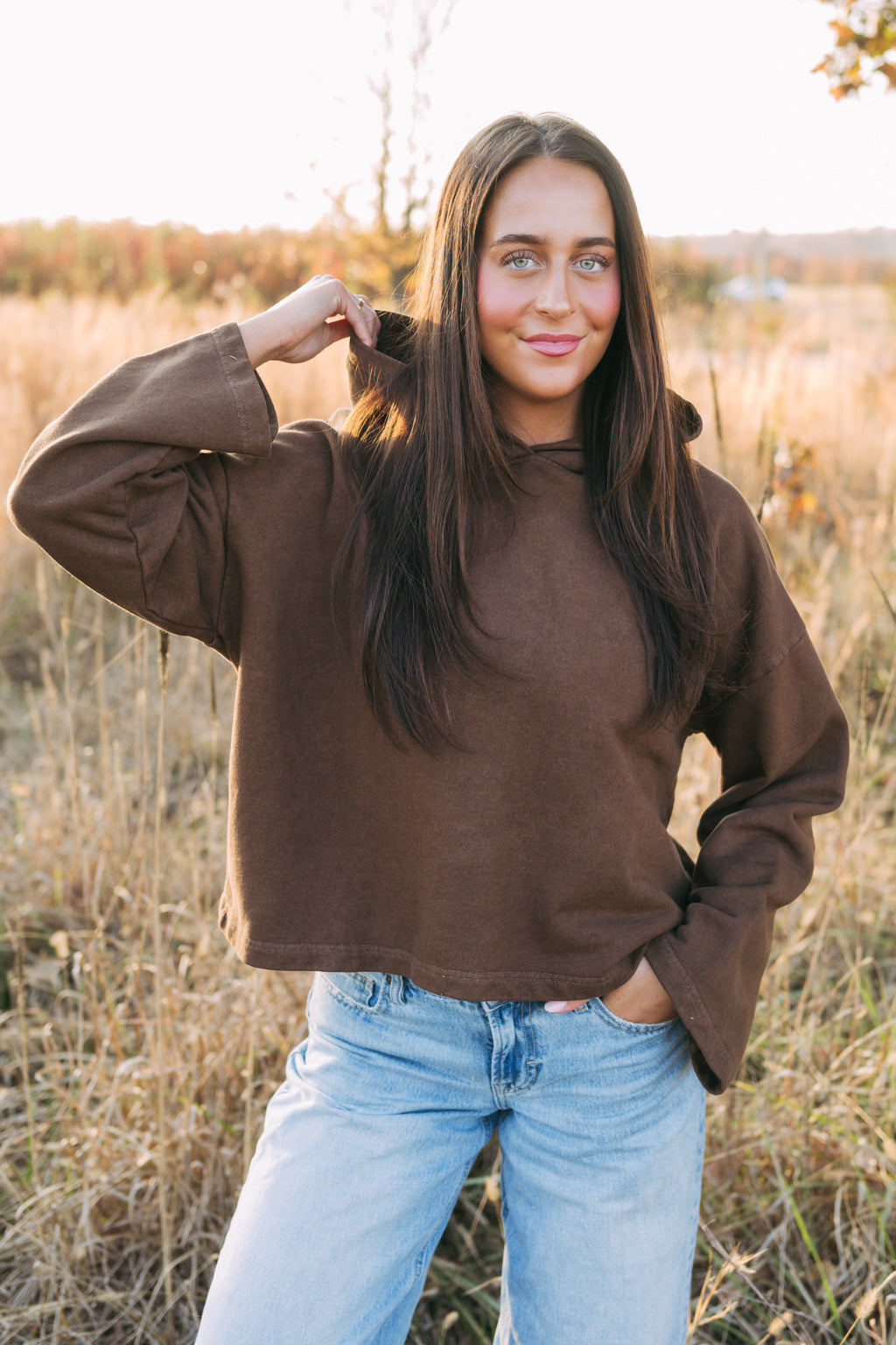 Mocha Collegiate Hoodie