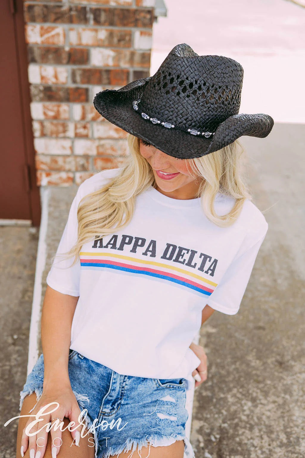 Kappa Delta Colorful Stripe Tee