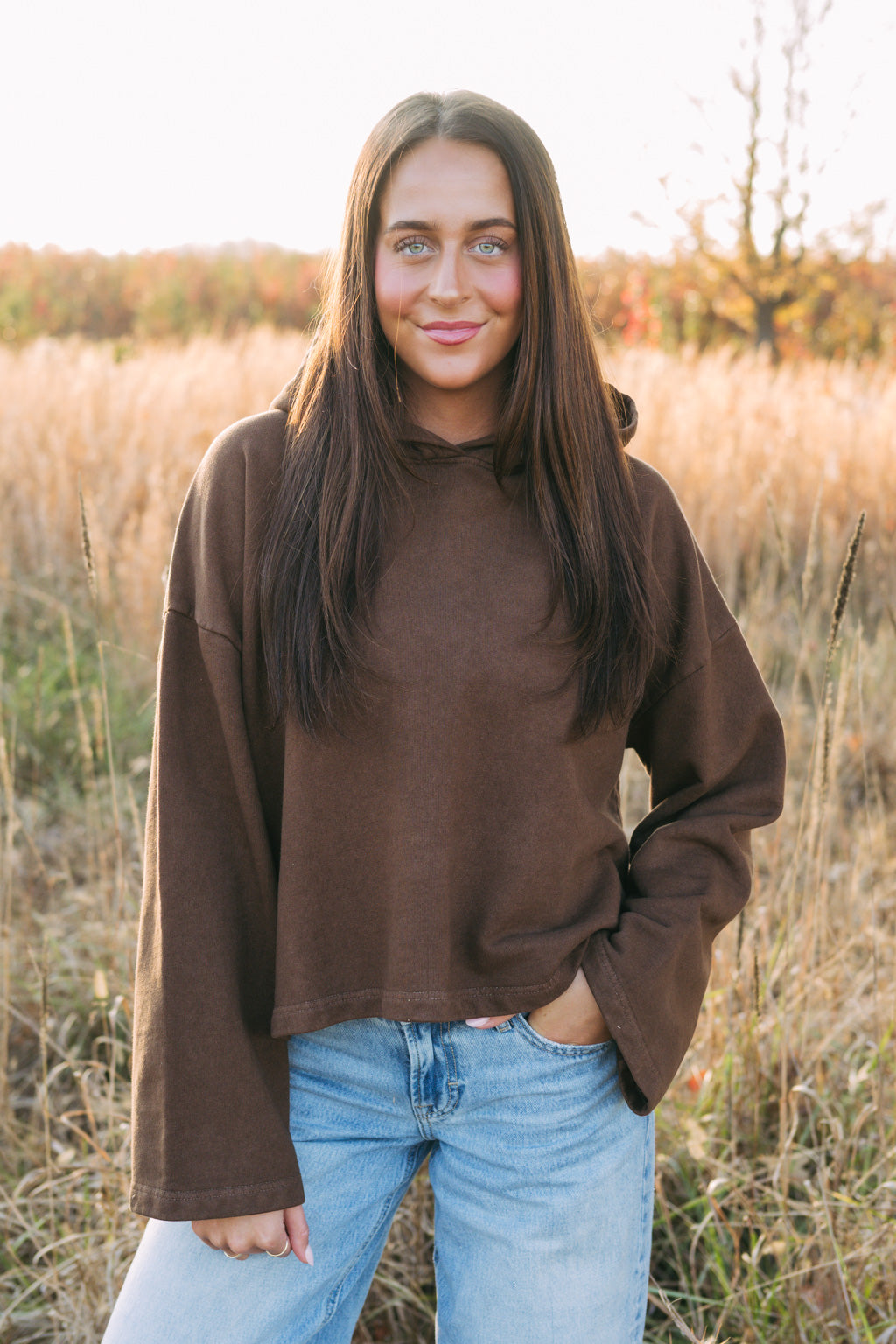 Mocha Collegiate Hoodie