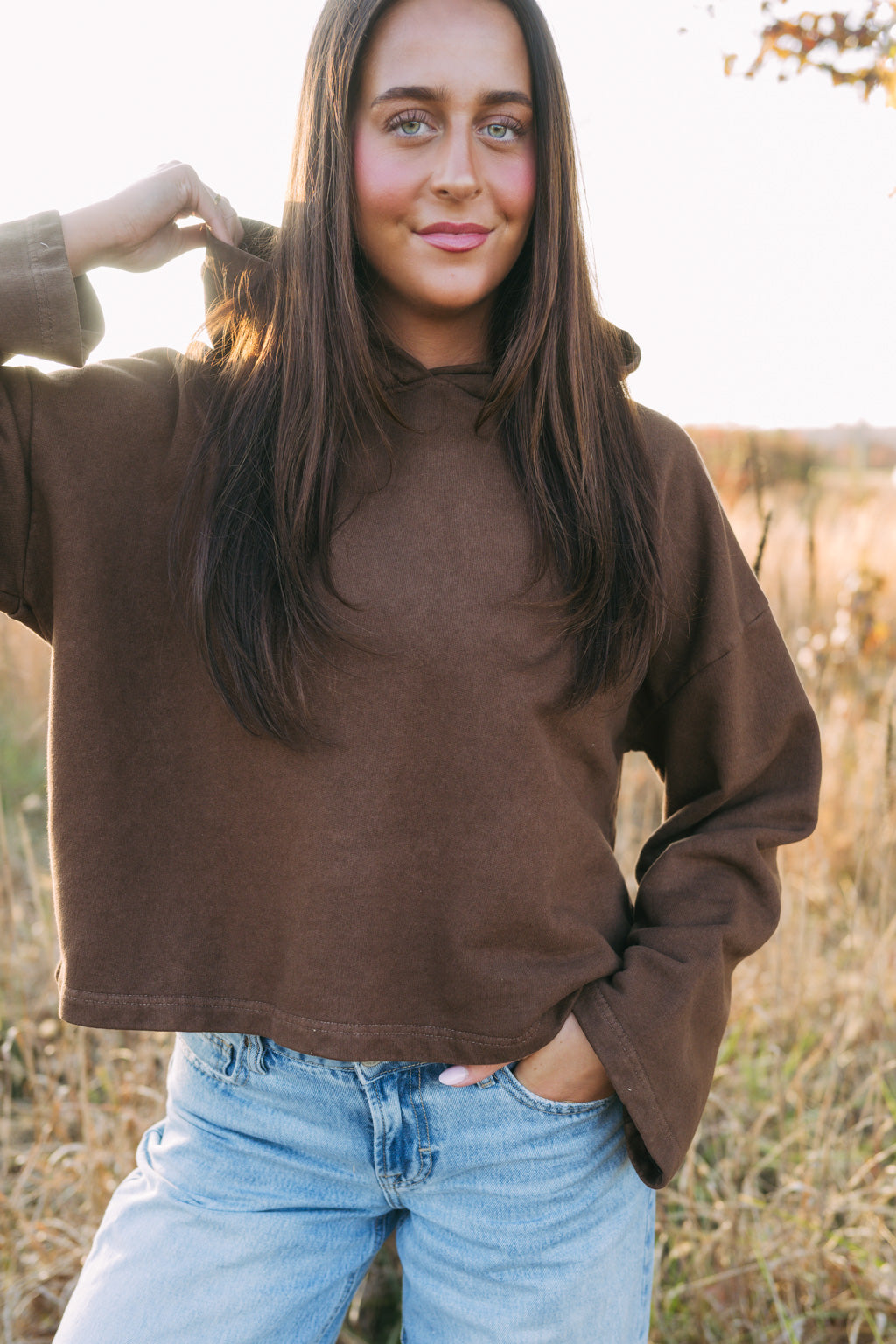 Mocha Collegiate Hoodie